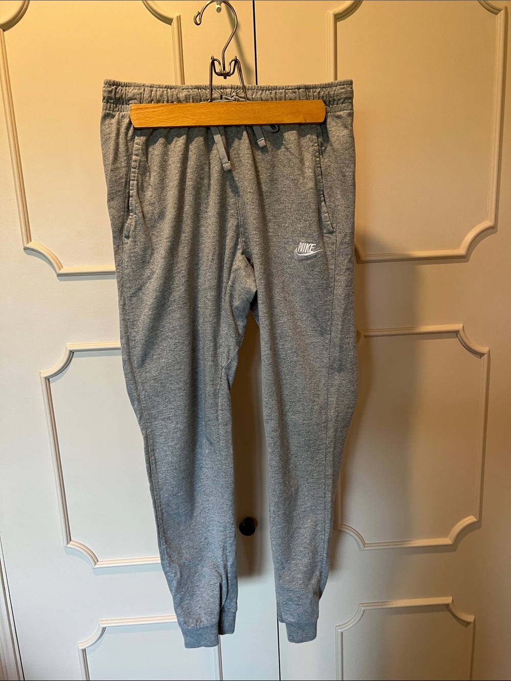 Nike Light Gray Fleece Jogger Pants